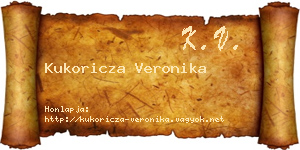 Kukoricza Veronika névjegykártya